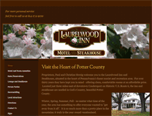 Tablet Screenshot of laurelwoodinnandsteakhouse.com